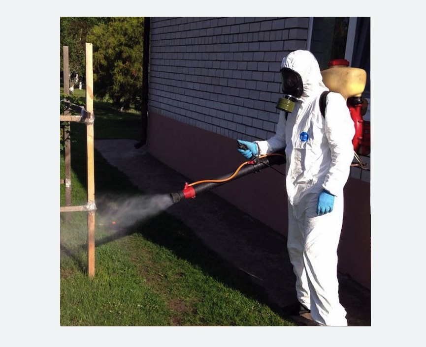 травля клещей на участке в Карабулаке